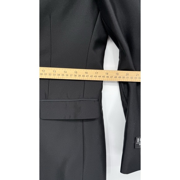 HUGO BOSS Black Tuxedo Jacket Men's 38R EU 48 Wool Blend Satin Lapel Blazer NWT - Picture 13 of 15